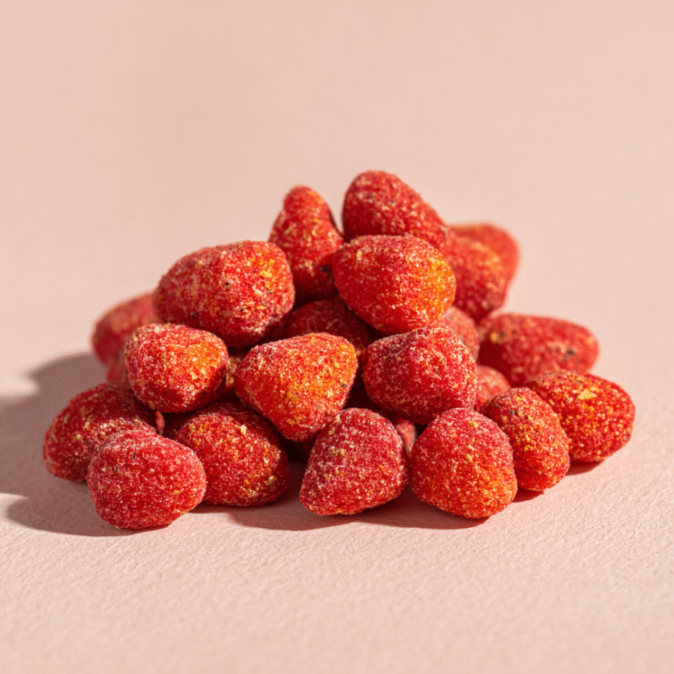 Dondurulmuş Çilek Topları